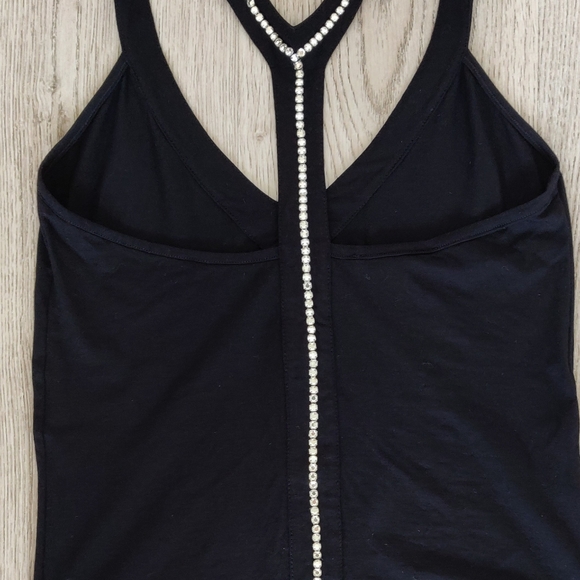 Christinaeffe Black Rhinestones decorated top - Picture 4 of 8